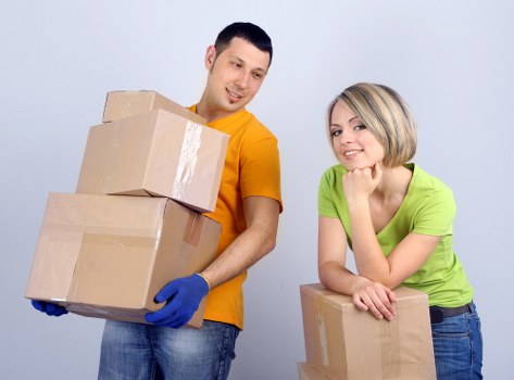 Packing boxes ready for a small move in Barnet
